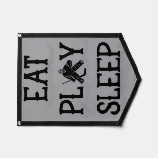 Hockey Goalie Pennant Banner