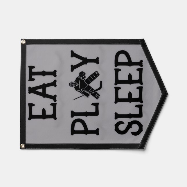 Hockey Goalie Pennant Banner (Front)