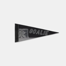 Hockey Goalie Pennant Flag