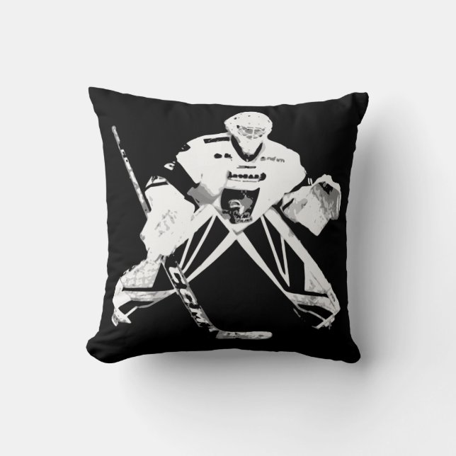 Hockey Goalie Pillow - Change Color to Team Colors (Front)
