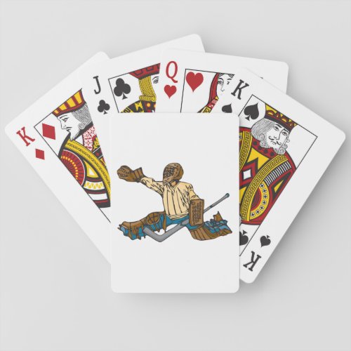 Hockey Goalie Playing Cards