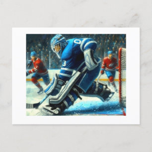 Hockey Goalie, Postcard