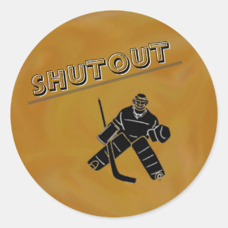 Hockey Goalie Shutout Sticker