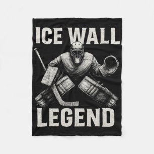 Hockey Goalie Sportswear – Ice Wall Legend Save Th Fleece Blanket