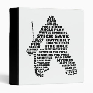 Hockey Goalie Typography Binder