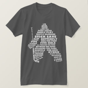Hockey Goalie Word Art T-Shirt