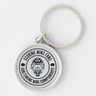 Hockey Goalies Win Championships Keyrings