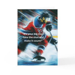 Hockey Greeting Card Breakaway Birthday!