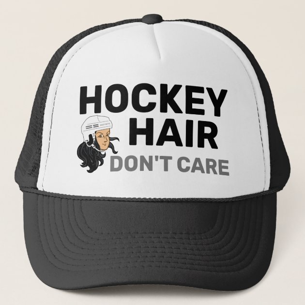 Hockey Hair Don't Care Black Hair 