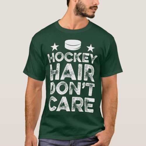 Hockey Hair Dont e Girls Ice Puck Player T_Shirt