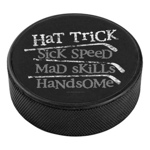 Hockey Hat Trick Hockey Puck