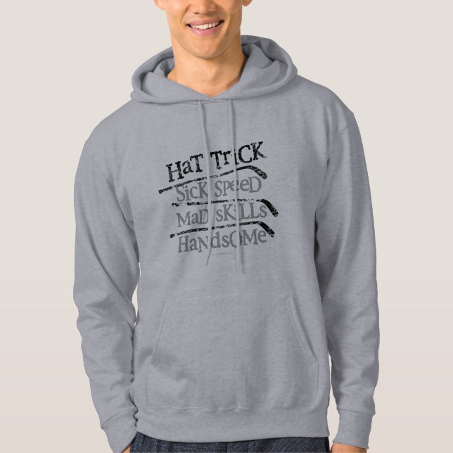 Hockey Hat Trick Hoodie (Front)