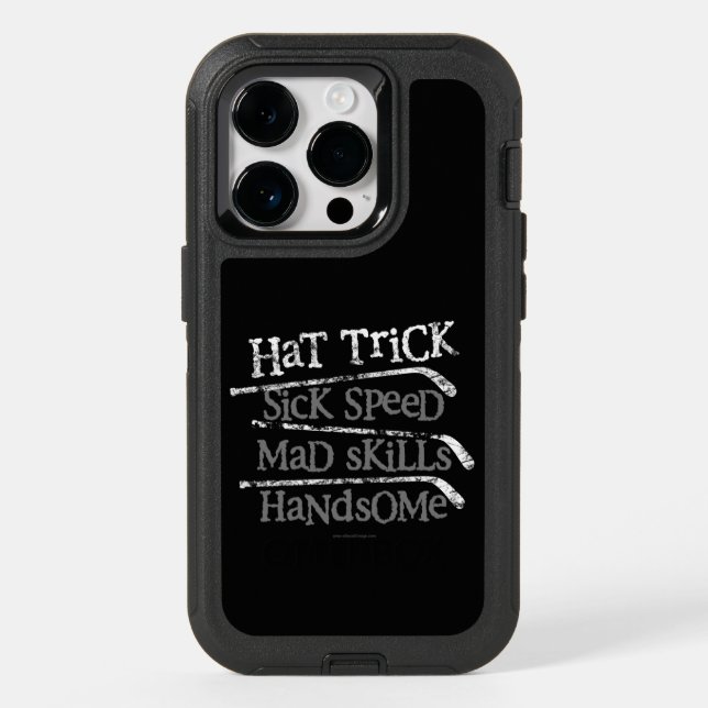 Hockey Hat Trick OtterBox iPhone Case (Back)