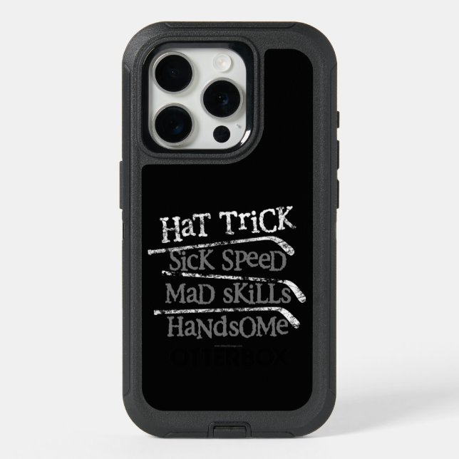 Hockey Hat Trick OtterBox iPhone Case (Back)