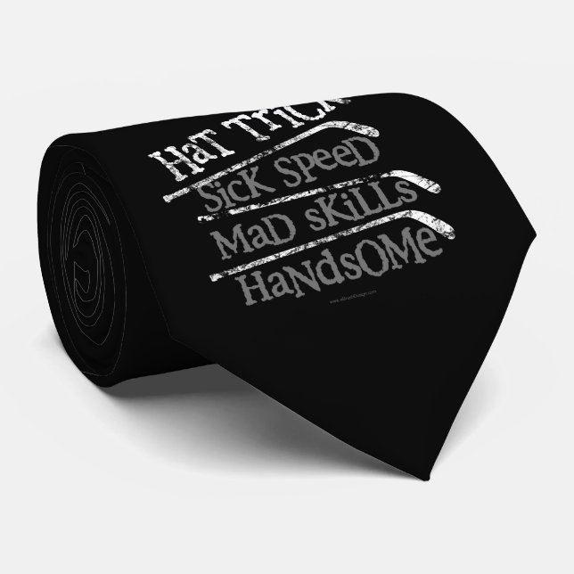 Hockey Hat Trick Tie (Rolled)
