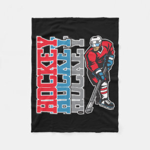 Hockey, Hockey, Hockey Fleece Blanket