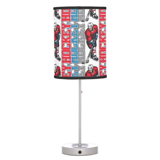 Hockey, Hockey, Hockey Table Lamp (Back)