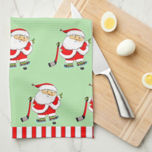 Hockey Holiday Gift Kitchen Towel