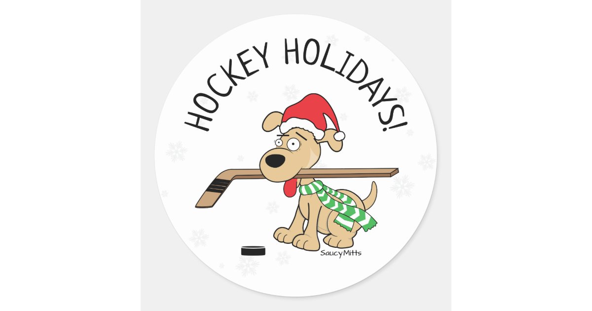 Hockey Cat 3x3-in. Vinyl Sticker