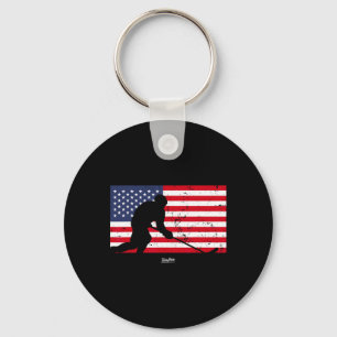 Hockey Ice Hockey Player Gift 3 Keychain