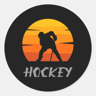 Hockey  Ice Hockey Player Gift  9 Classic Round Sticker