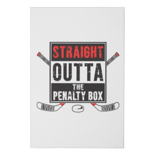 Hockey Ice Hockey Stick Sports Team Funny Gift Faux Canvas Print