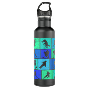 Hockey Ice Hockey Youth Boys Kids Stainless Steel Water Bottle