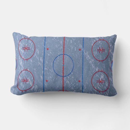 Hockey Ice Rink Field Pitch Pillow