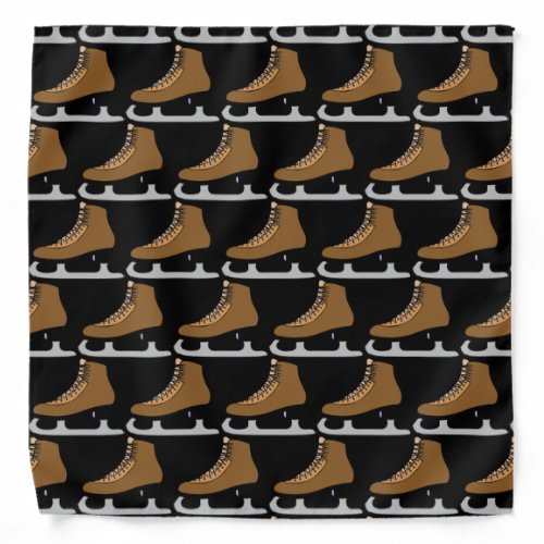 Hockey  Ice Skate Pattern Sports Bandana