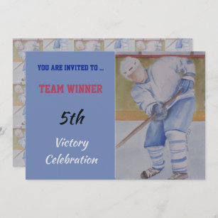 Such a great idea for party invites. Make it a hockey team, though ;)