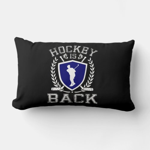 hockey is back hockey lumbar pillow