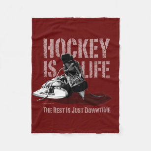 Hockey Lighting Red Philadelphia Quakers Fleece Blanket by Leith