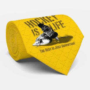 Hockey Is Life Neck Tie