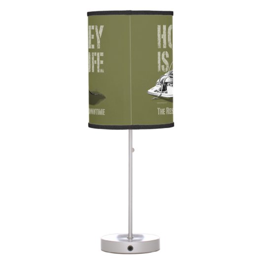 Hockey Is Life Table Lamp (Back)