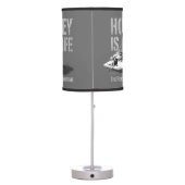 Hockey Is Life Table Lamp (Back)