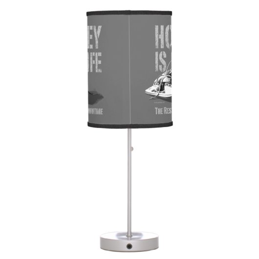 Hockey Is Life Table Lamp (Back)