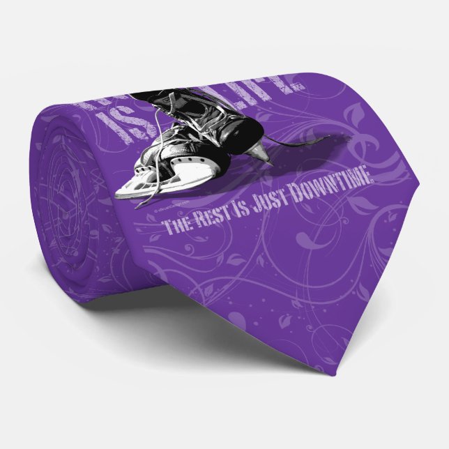 Hockey Is Life Tie (Rolled)