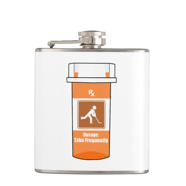 Hockey Is My Drug Flask (Front)