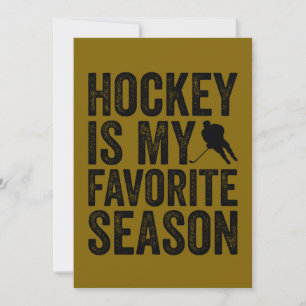 Hockey Is My Favorite Season Holiday Card