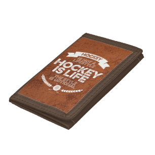 Hockey Is Not A Lifestyle Trifold Wallet