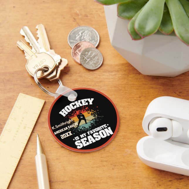 Hockey is The Best Time of Year Keychain (Desk)