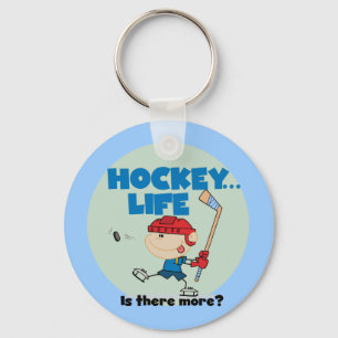 Hockey is There More T-shirts and Gifts Keychain