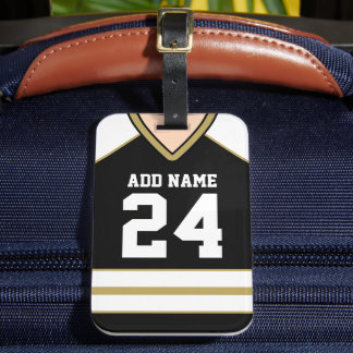 Hockey Jersey Custom Name/Number Bag Tag