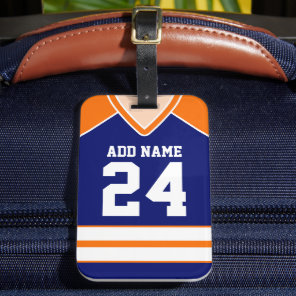 Hockey Jersey Custom Name/Number Bag Tag