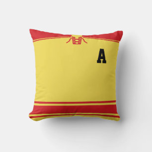 Hockey Jersey Custom Name & Number Template Pillow