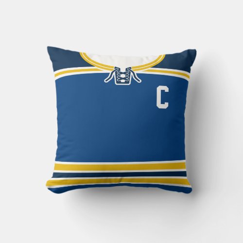 Hockey Jersey Name  Number Template Custom Pillow