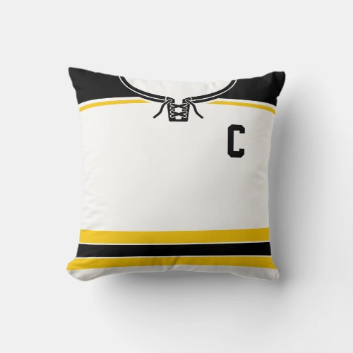 Hockey Jersey Name  Number Template Pillow