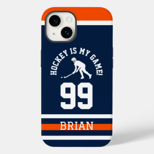 Hockey Jersey Number Team Design Case-Mate iPhone 14 Case
