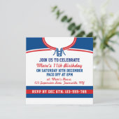 Hockey Jersey Themed Party Invites Template (Standing Front)