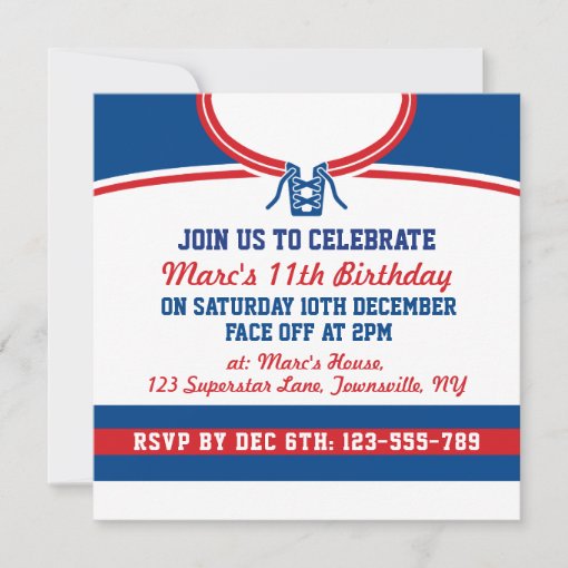 Hockey Jersey Themed Party Invites Template | Zazzle